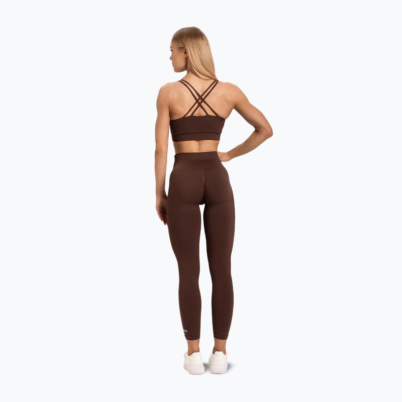Colanți de antrenament pentru femei Gym Glamour Push Up Chocolate 370 4
