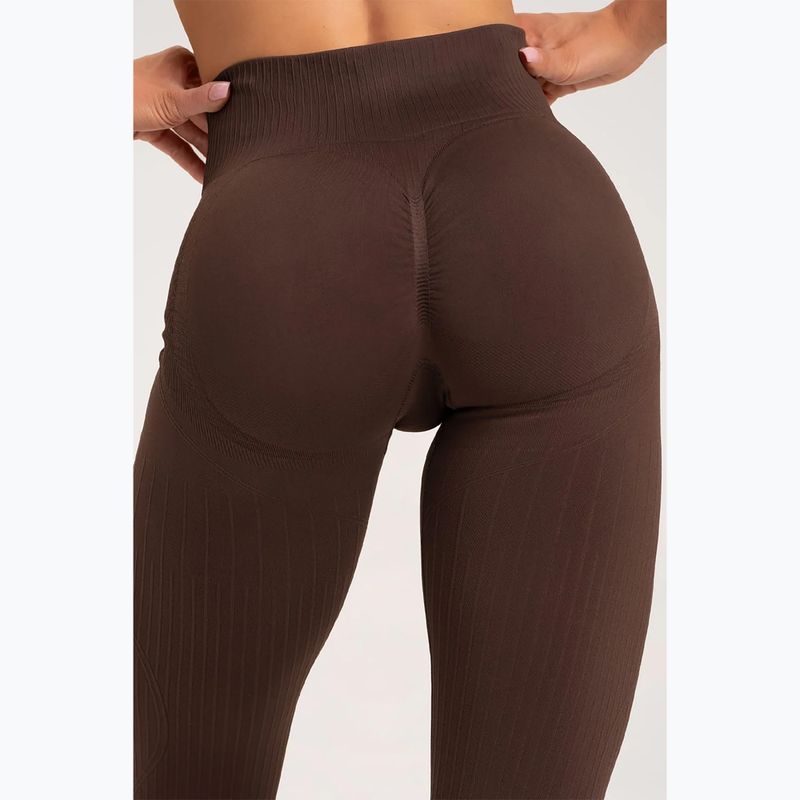 Colanți de antrenament pentru femei Gym Glamour Push Up Chocolate 370 9