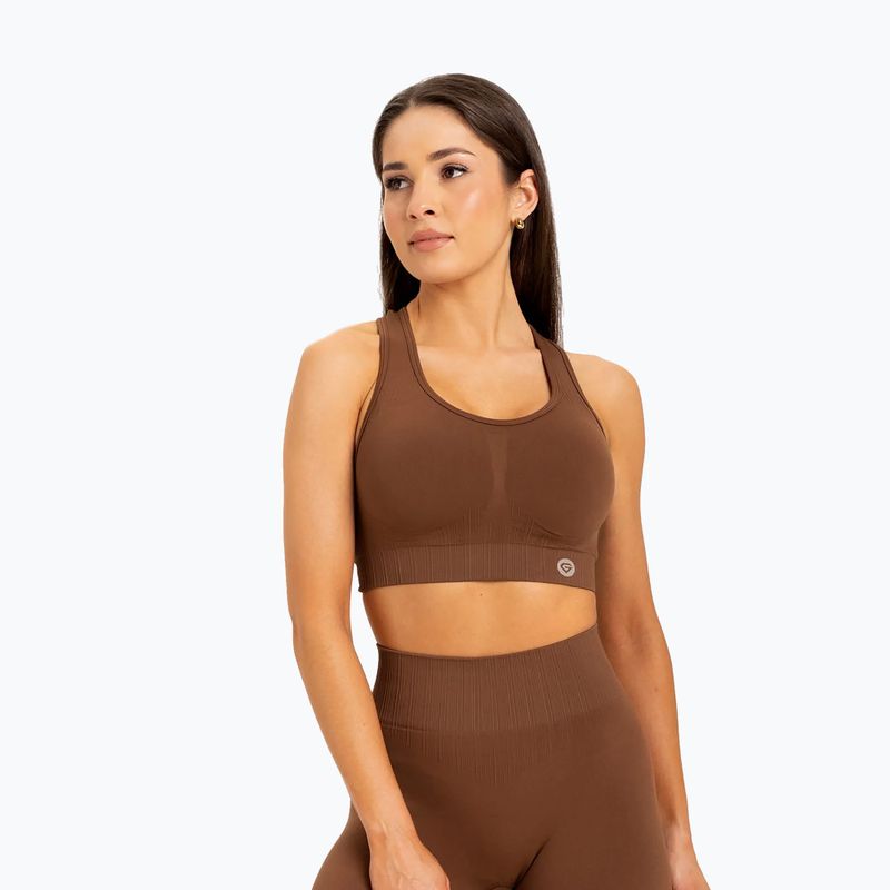 Sutien de fitness Gym Glamour Push Up Chocolate 373
