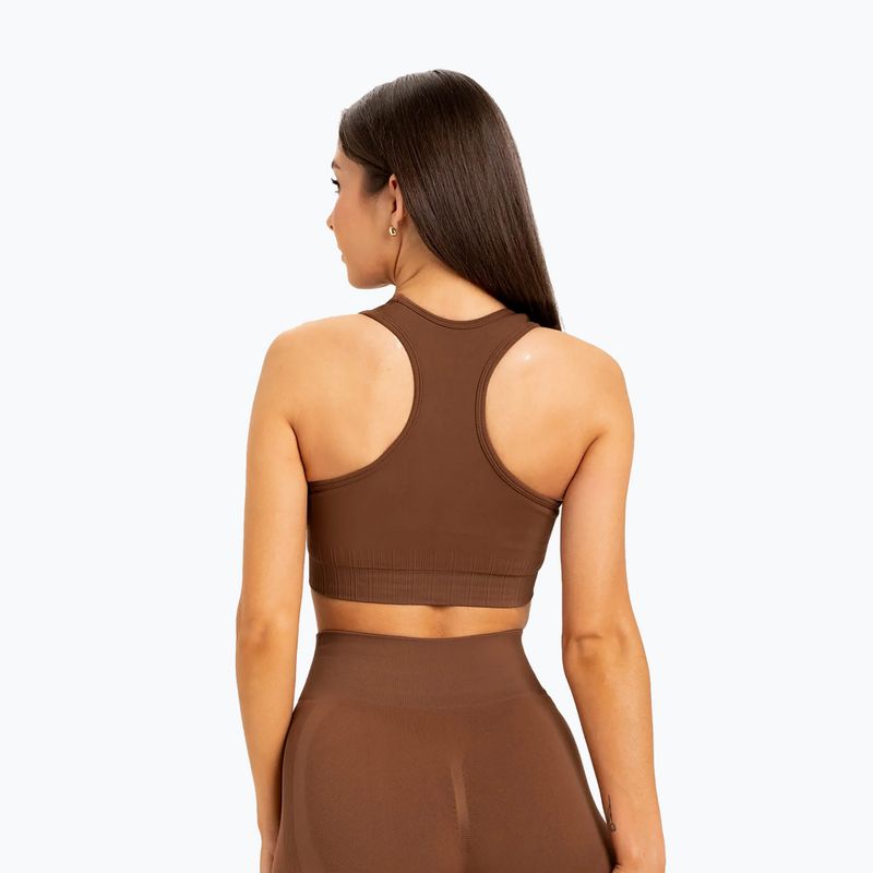 Sutien de fitness Gym Glamour Push Up Chocolate 373 2