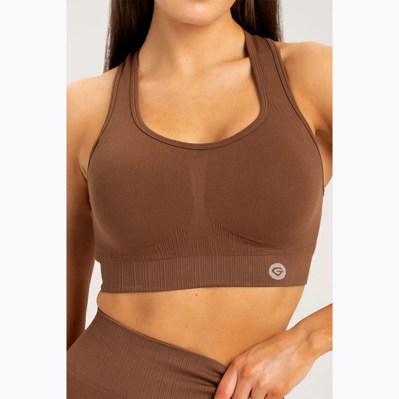 Sutien de fitness Gym Glamour Push Up Chocolate 373 3