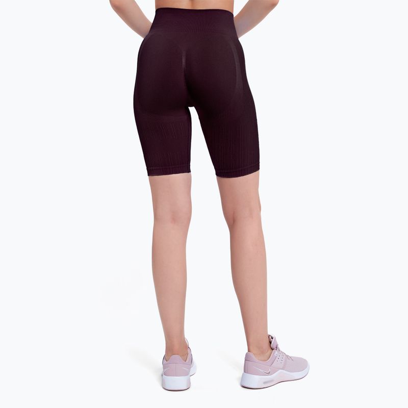 Colanți scurți de antrenament pentru femei Gym Glamour Push Up Grape 318 4