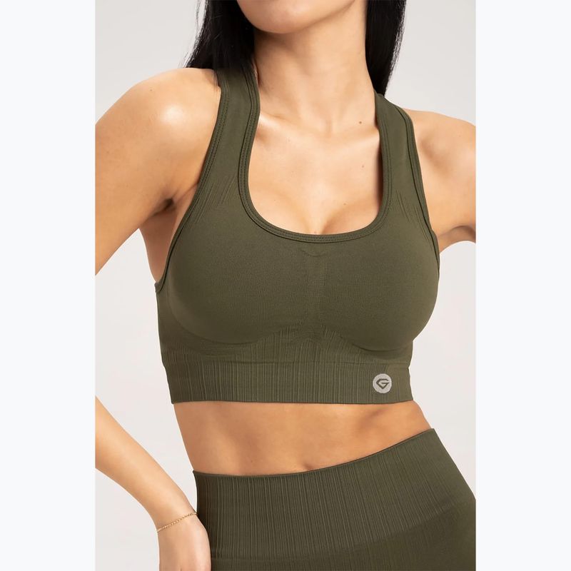 Sutien de fitness Gym Glamour Push Up Khaki 401 3