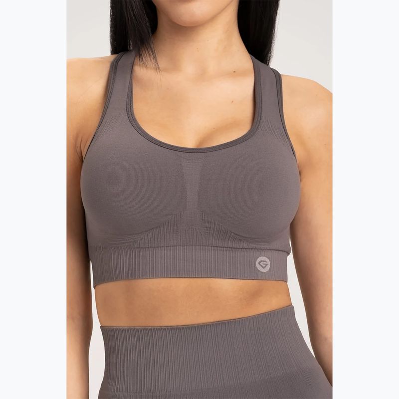 Sutien de fitness Gym Glamour Push Up Grey 402 3