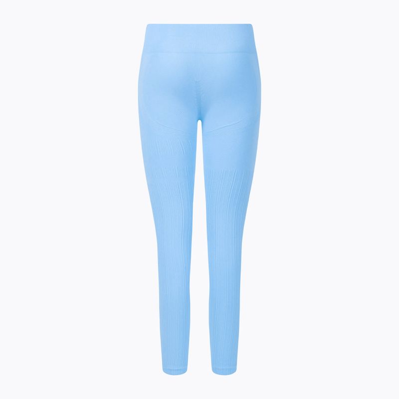 Colanți de antrenament pentru femei Gym Glamour Push Up Baby Blue 405 7