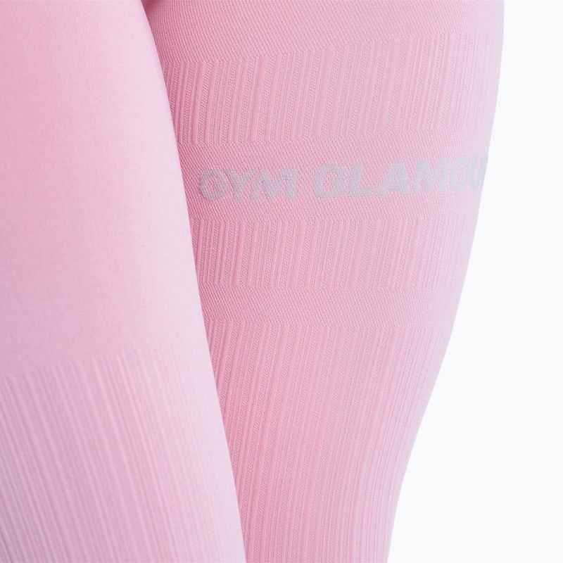 Colanți de antrenament pentru femei Gym Glamour Push Up Candy Pink 408 6