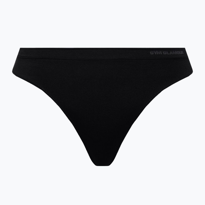 Tanga Gym Glamour Thong pentru femei, negru 412-4