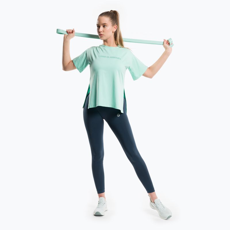 Tricou de antrenament pentru femei Gym Glamour Glamour Mint 420 2