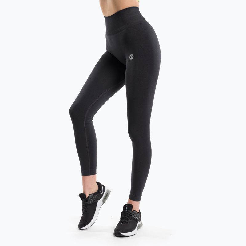 Colanți de antrenament pentru femei Gym Glamour Flexible Anthracite 429