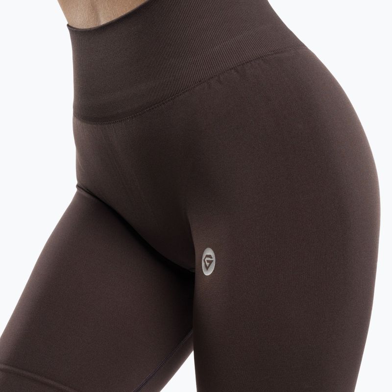 Pantaloni scurți de antrenament pentru femei Gym Glamour Flexible Brownie 434 5