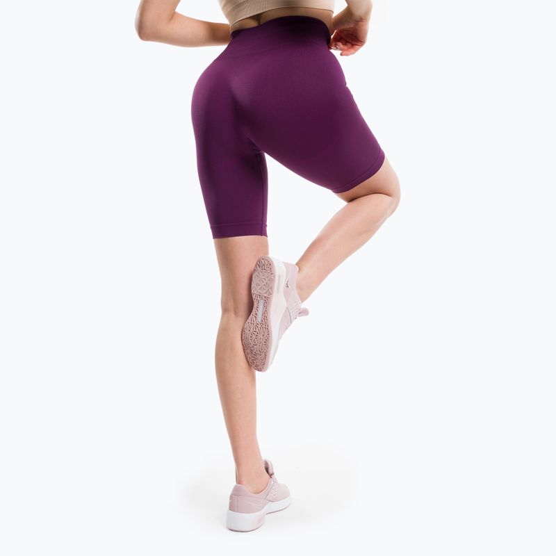 Pantaloni scurți de antrenament pentru femei Gym Glamour Flexible Violet 439 3