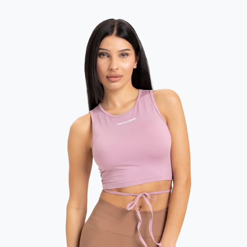 Maieu de antrenament pentru femei Gym Glamour Legat Pink 442 3