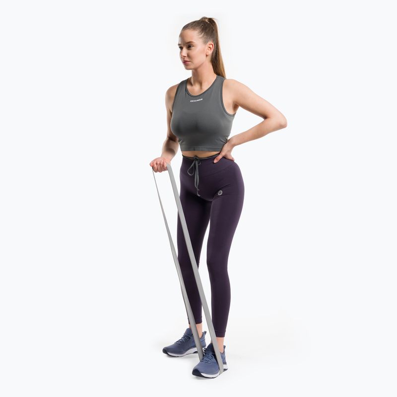 Maieu de antrenament pentru femei Gym Glamour Legat Silver Grey 444 2