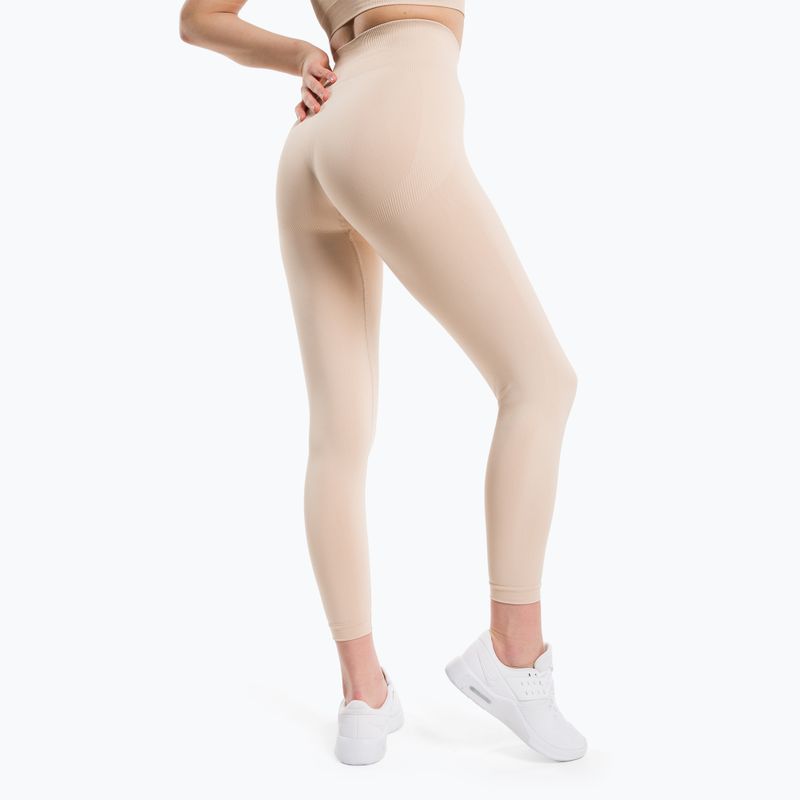 Colanți de antrenament pentru femei Gym Glamour Compress Almond 456 3