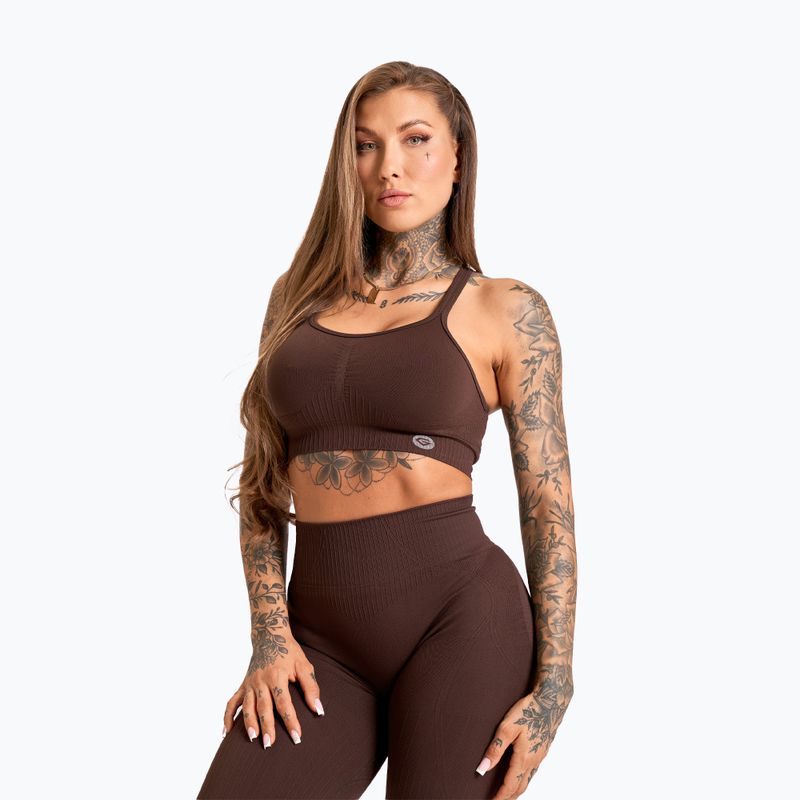 Colanți de antrenament pentru femei Gym Glamour Push Up 2.0 chocolate 5