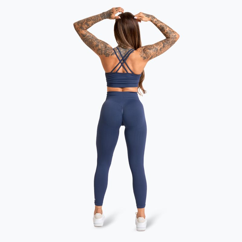 Colanți de antrenament pentru femei Gym Glamour Push Up 2.0 denim 4