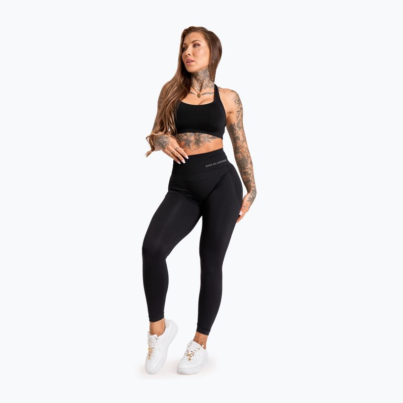 Colanți pentru femei Gym Glamour Solid black 2