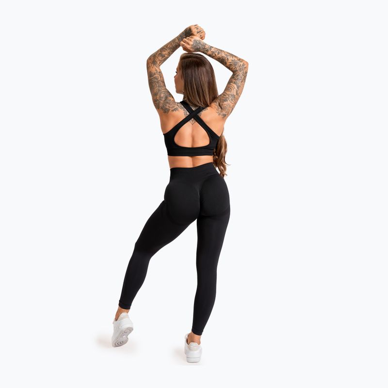 Colanți pentru femei Gym Glamour Solid black 3