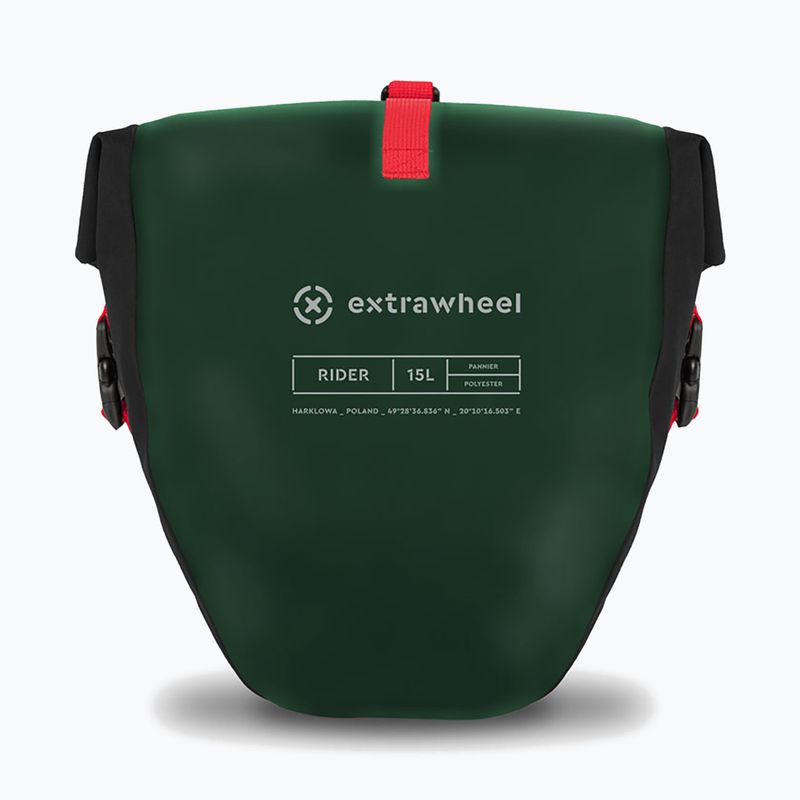 Genți de ciclism Extrawheel Rider 2 x 15 l green/black 3