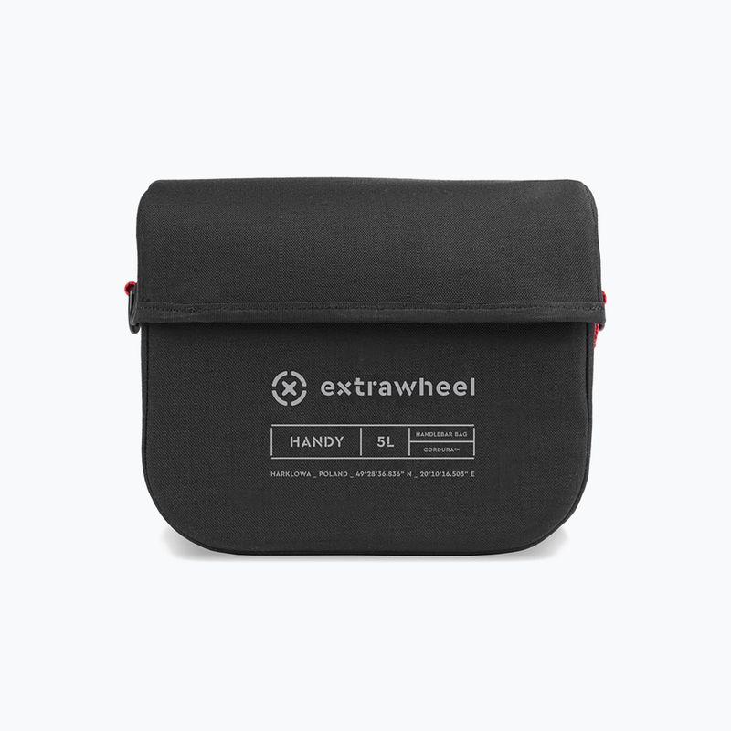 Geantă de bicicletă pentru ghidon Extrawheel Handy Premium 5L neagră E0144