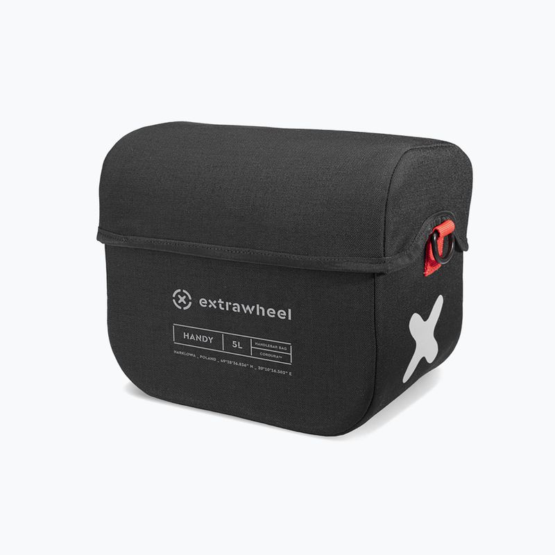 Geantă de bicicletă pentru ghidon Extrawheel Handy Premium 5L neagră E0144 2