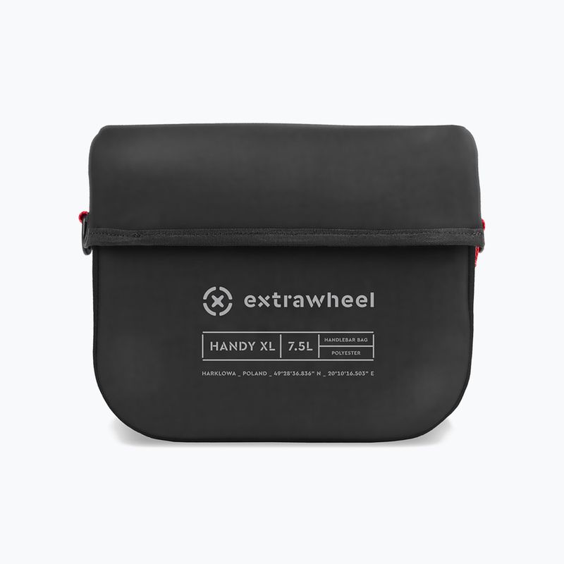 Geantă de bicicletă pentru ghidon Extrawheel Handy XL 7,5L neagră E0150 2