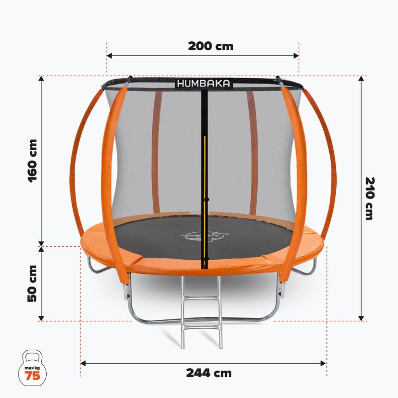 HUMBAKA Super 244 cm Orange Super-8' Tramps 2
