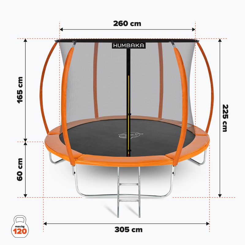 Trambulină HUMBAKA Super 305 cm portocaliu Super-10' Trambulină 17