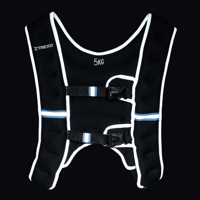 XTREXO veste de antrenament cu greutăți negru WV-05 6