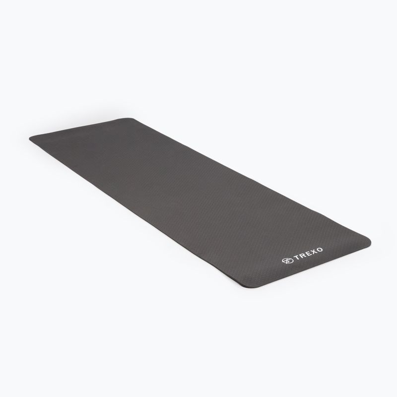 Covoraș de yoga TREXO TPE 6 mm negru YM-T01C