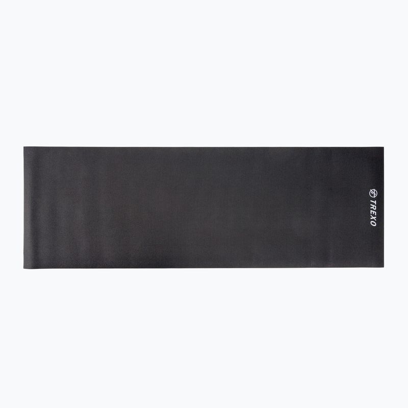 TREXO PVC 6 mm yoga mat negru YM-P01C 2