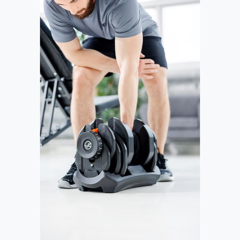 Halteră ajustabilă XTREXO ADT-40-BF 40 kg neagră 7