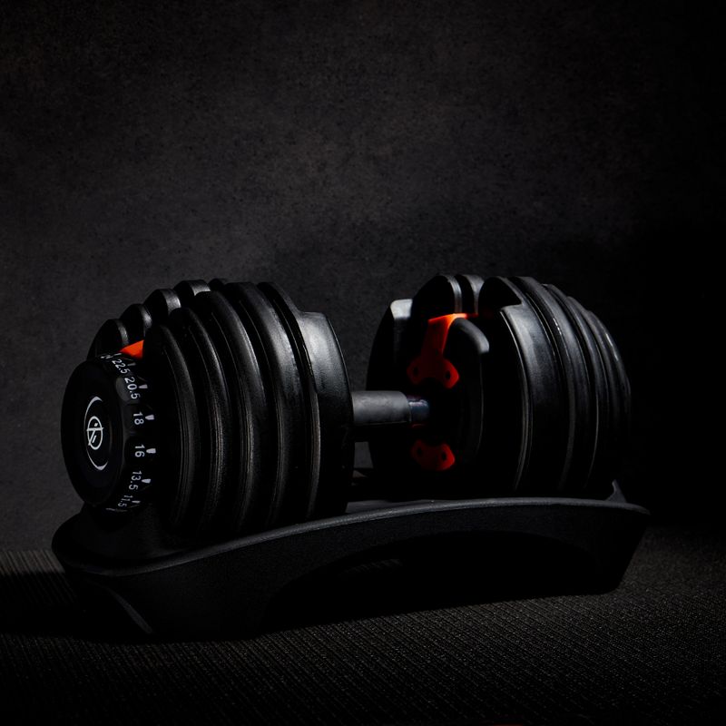 Halteră ajustabilă XTREXO 24 kg neagră ADT-24 9