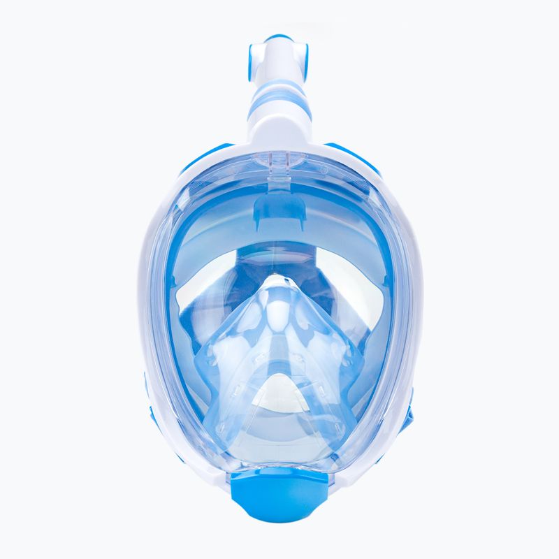 Mască integrală de snorkeling pentru copii AQUASTIC albastră SMK-01N 4