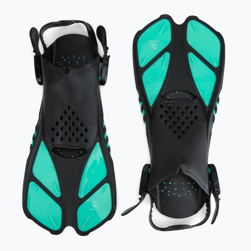 Set de snorkeling AQUASTIC Mască + Tub albastru SMFK-01SN 3
