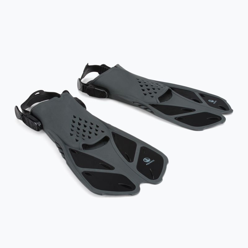 Set de snorkeling AQUASTIC Mască + Tub negru SMFK-01SC 2
