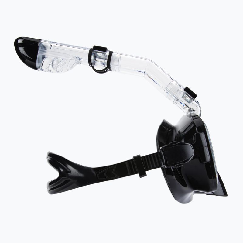Set de snorkeling AQUASTIC Mască + Tub negru SMFK-01SC