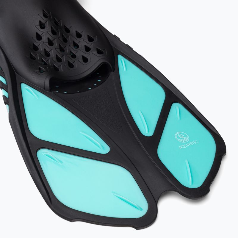 Set de snorkeling AQUASTIC Mască + Aripioare + Tub albastru MSFA-01SN 6