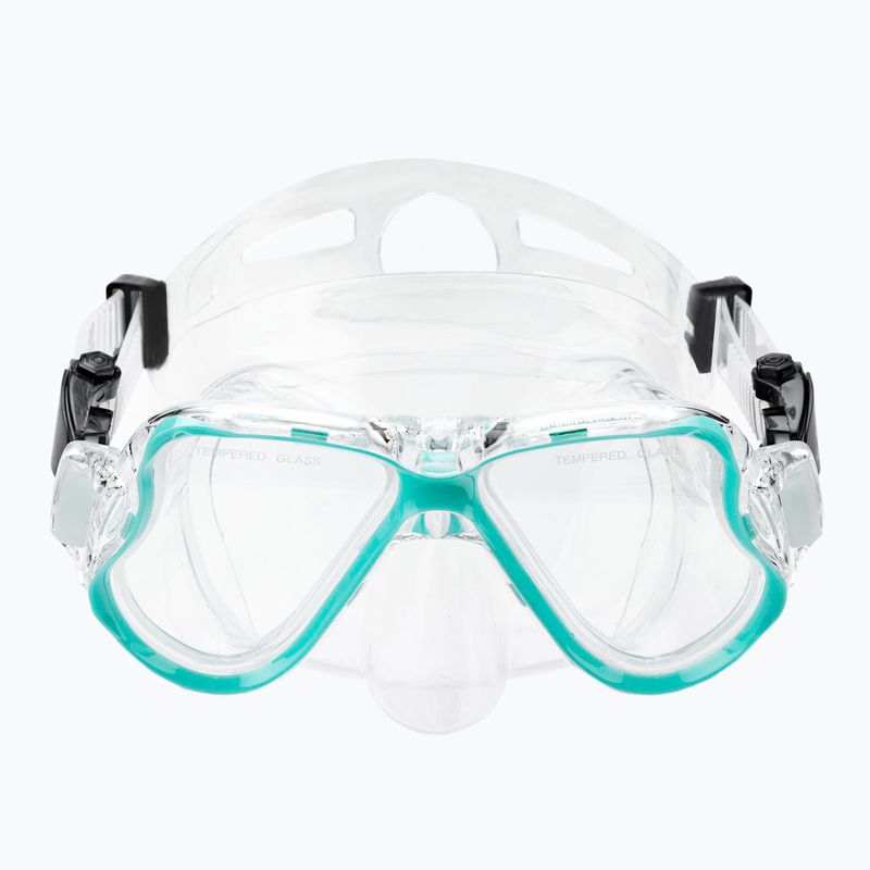 Set de snorkeling AQUASTIC Mască + Aripioare + Tub albastru MSFA-01SN 10