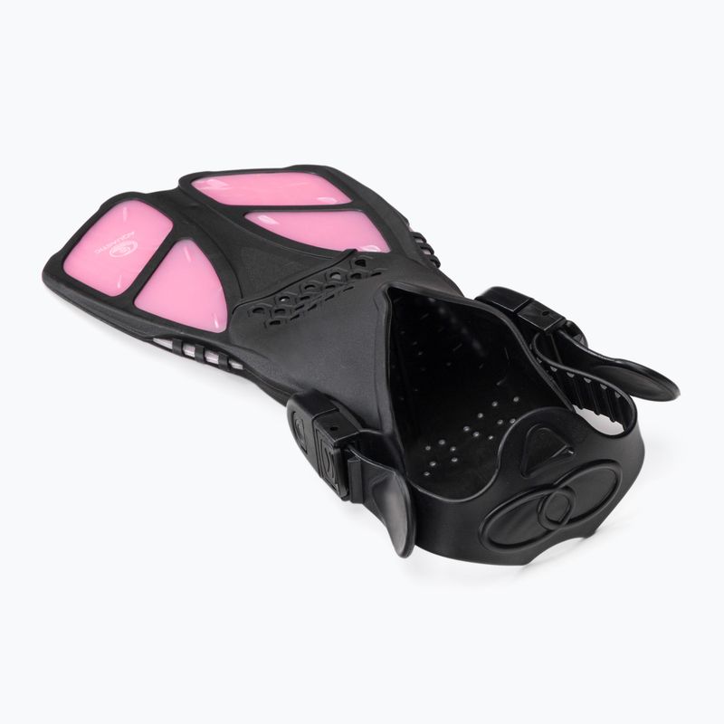 Set de snorkeling pentru copii AQUASTIC Mască + Aripioare + Tub roz MSFK-01SR 5