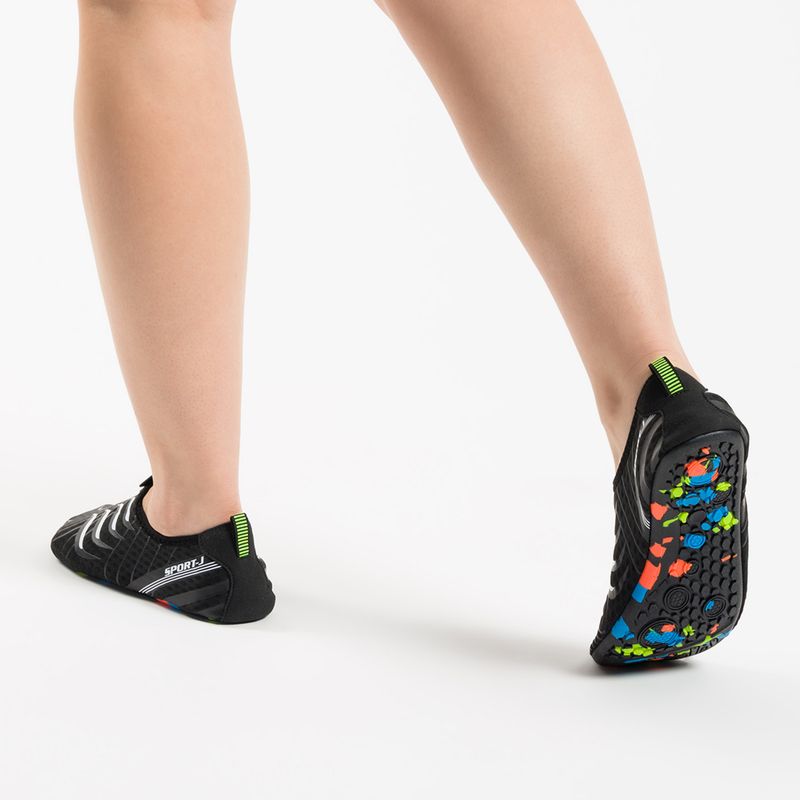 AQUASTIC Pantofi de apă Aqua negru WS049 7