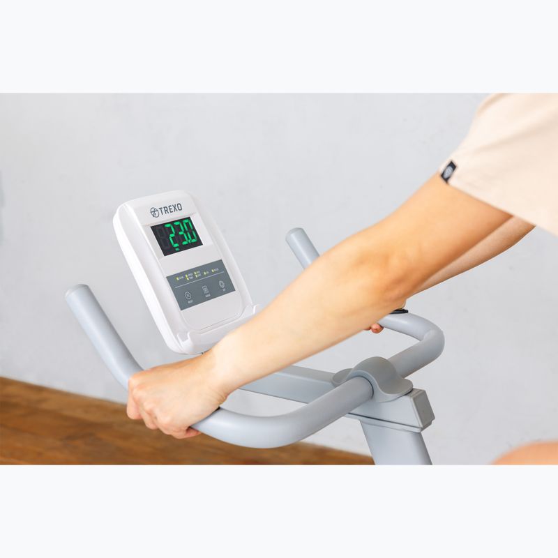 Bicicletă staționară XTREXO albă EB-500S 6