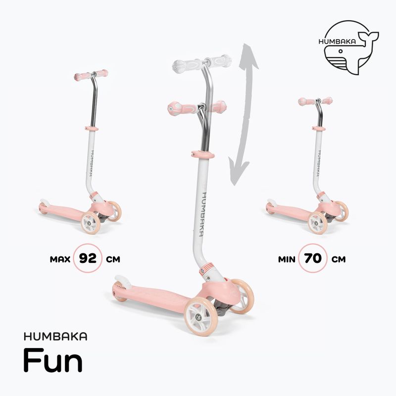Trotinetă pentru copii HUMBAKA Fun roză KS001 3