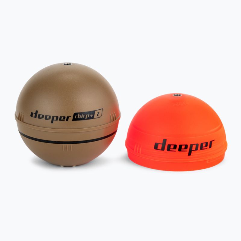 Deeper Smart Sonar Chirp+ Chirp+ 2.0 sonar de pescuit cu cântar maro DP4H10S10+Peștere 2