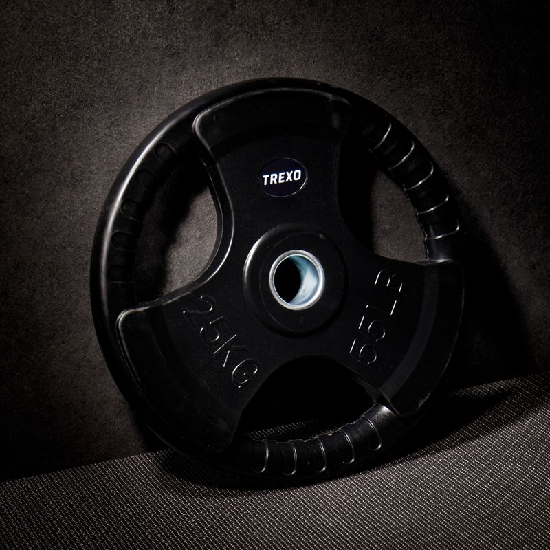 Greutate din fontă cauciucată XTREXO czarne RW25 25 kg 5