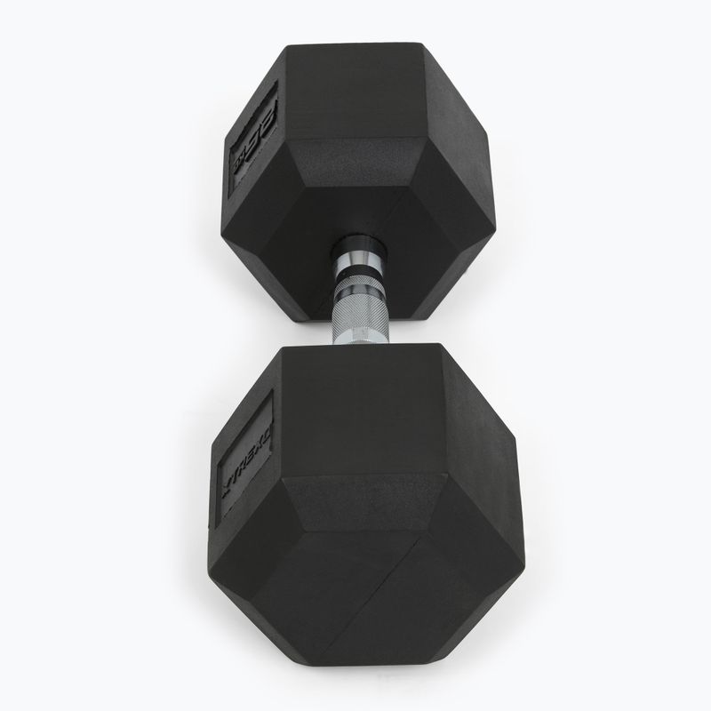 Ganteră cauciucată XTREXO Hex HXD250 25 kg 6