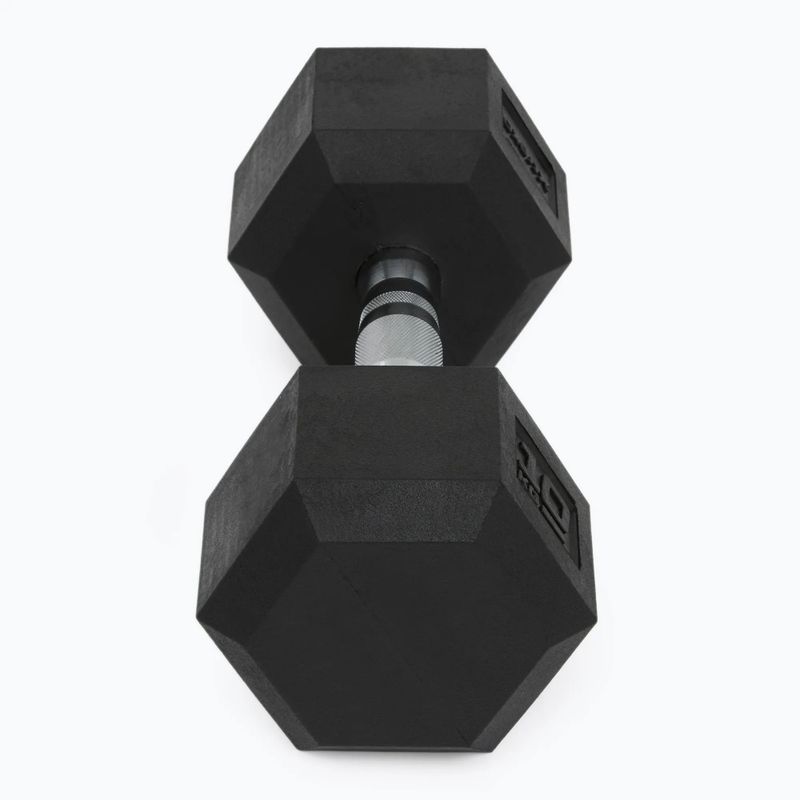 Ganteră cauciucată XTREXO Hex HXD100 10 kg 3
