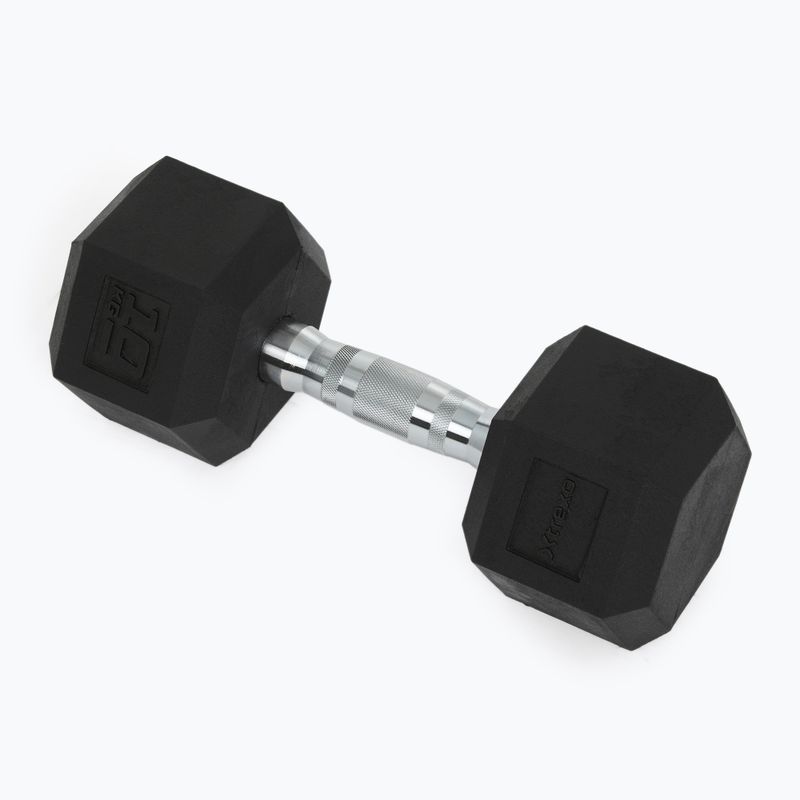 Ganteră cauciucată XTREXO Hex HXD100 10 kg