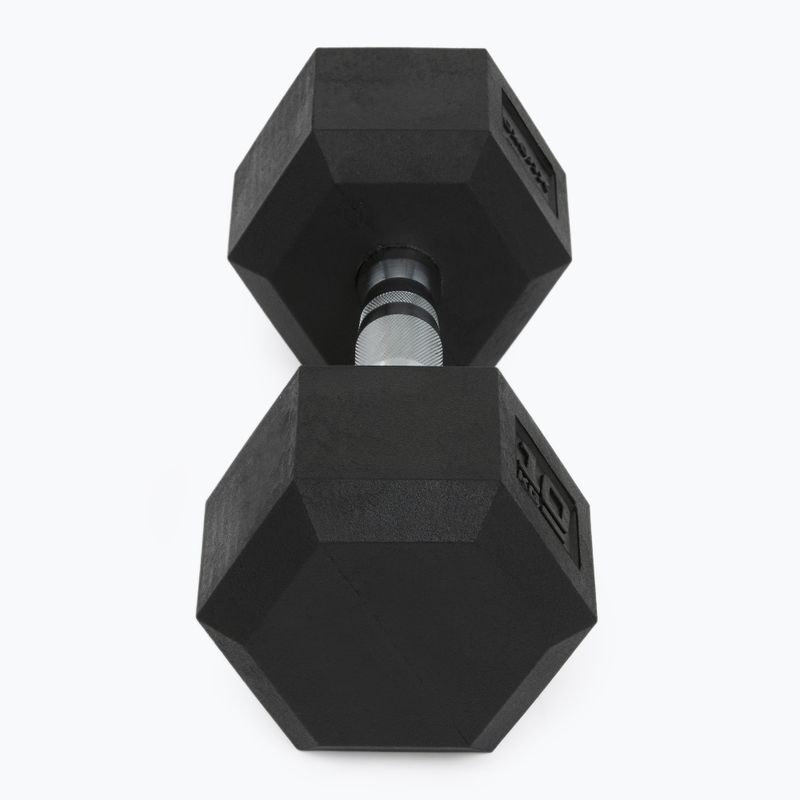 Ganteră cauciucată XTREXO Hex HXD100 10 kg 6