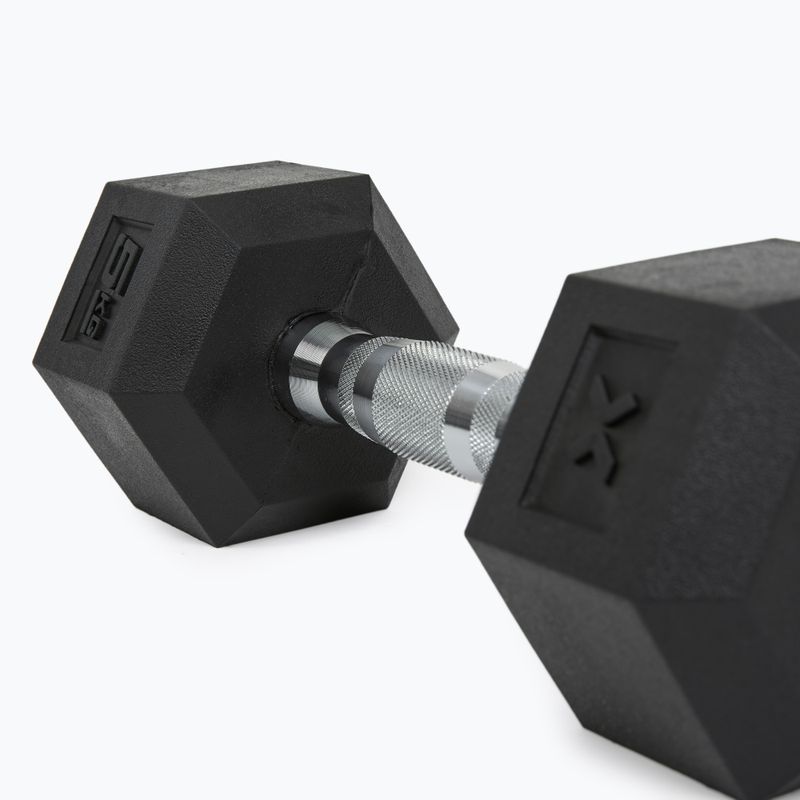 Ganteră cauciucată  XTREXO Hex HXD50 5 kg 8